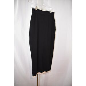 Textured Knit Midi Skirt Black and White Long Pencil BodyCon Womens Medium (L09)